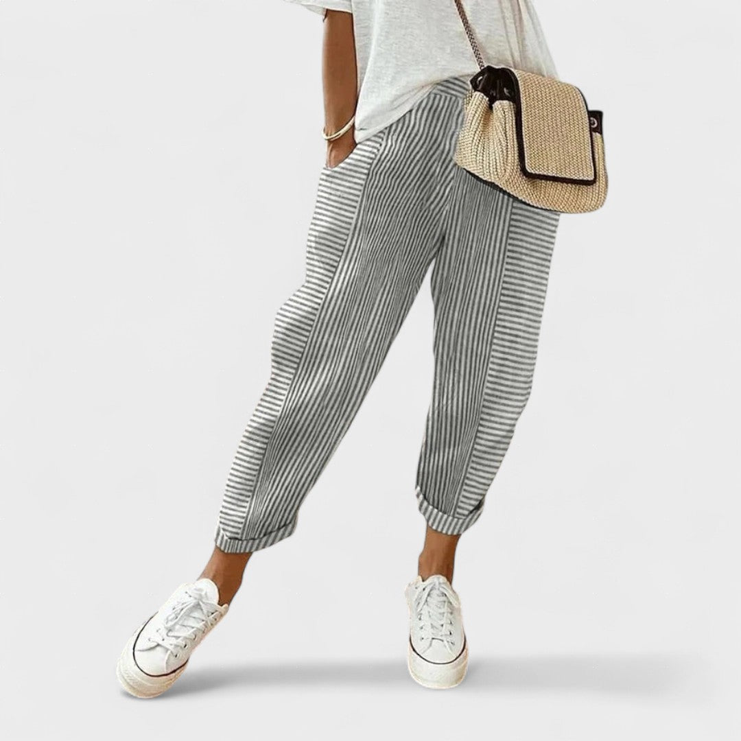 Lucía™ | Stijlvolle Gestreepte Broek