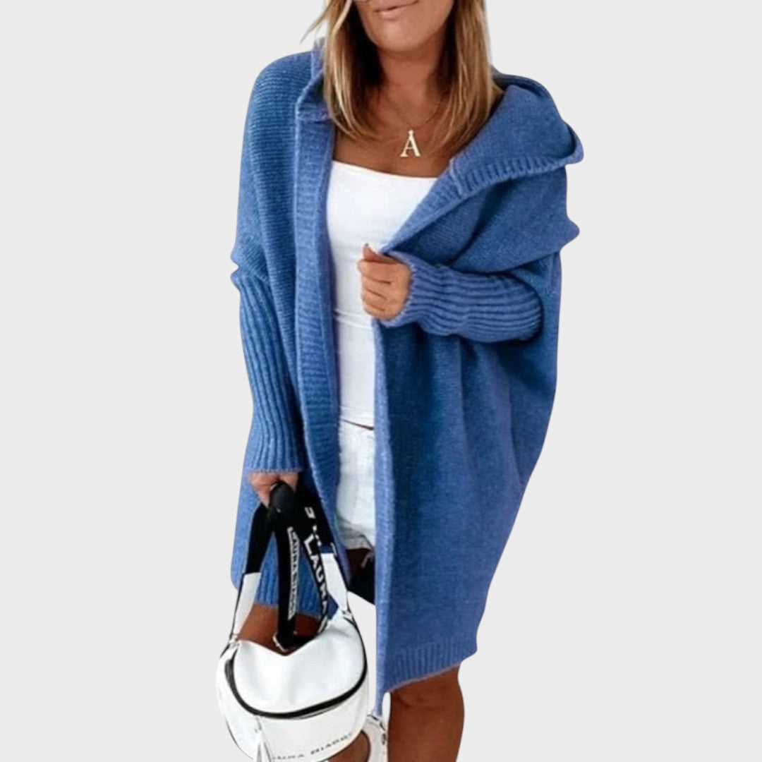 Marcela™ | Oversized Hooded Knit Cardigan