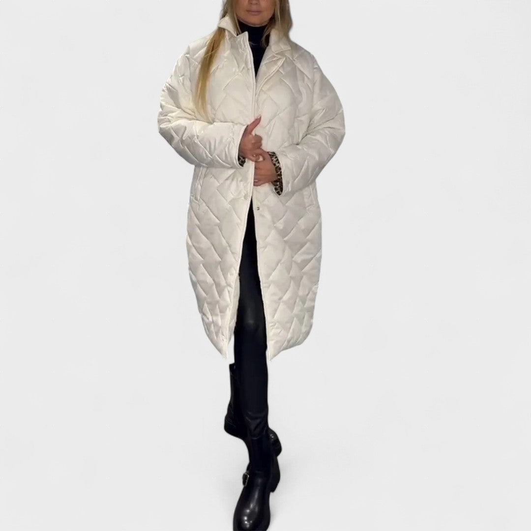 Isela™ | Reversible jas met elegante luipaardvoering