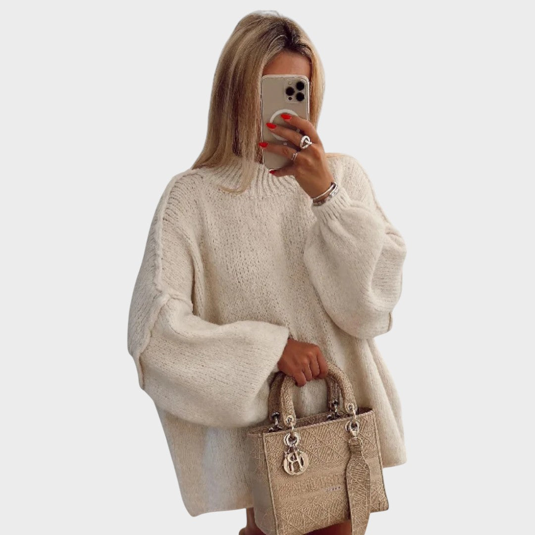 Carly™ | Oversized Gebreide Trui met Ballonmouwen