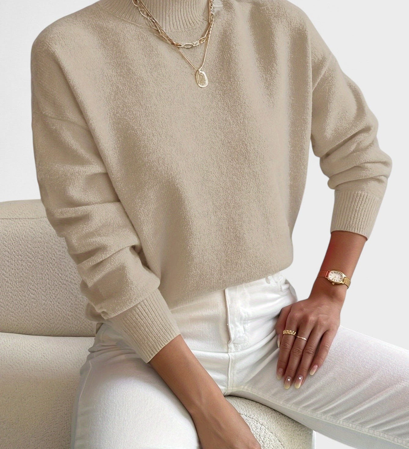 Petra™ | Elegante Hoge Hals Trui