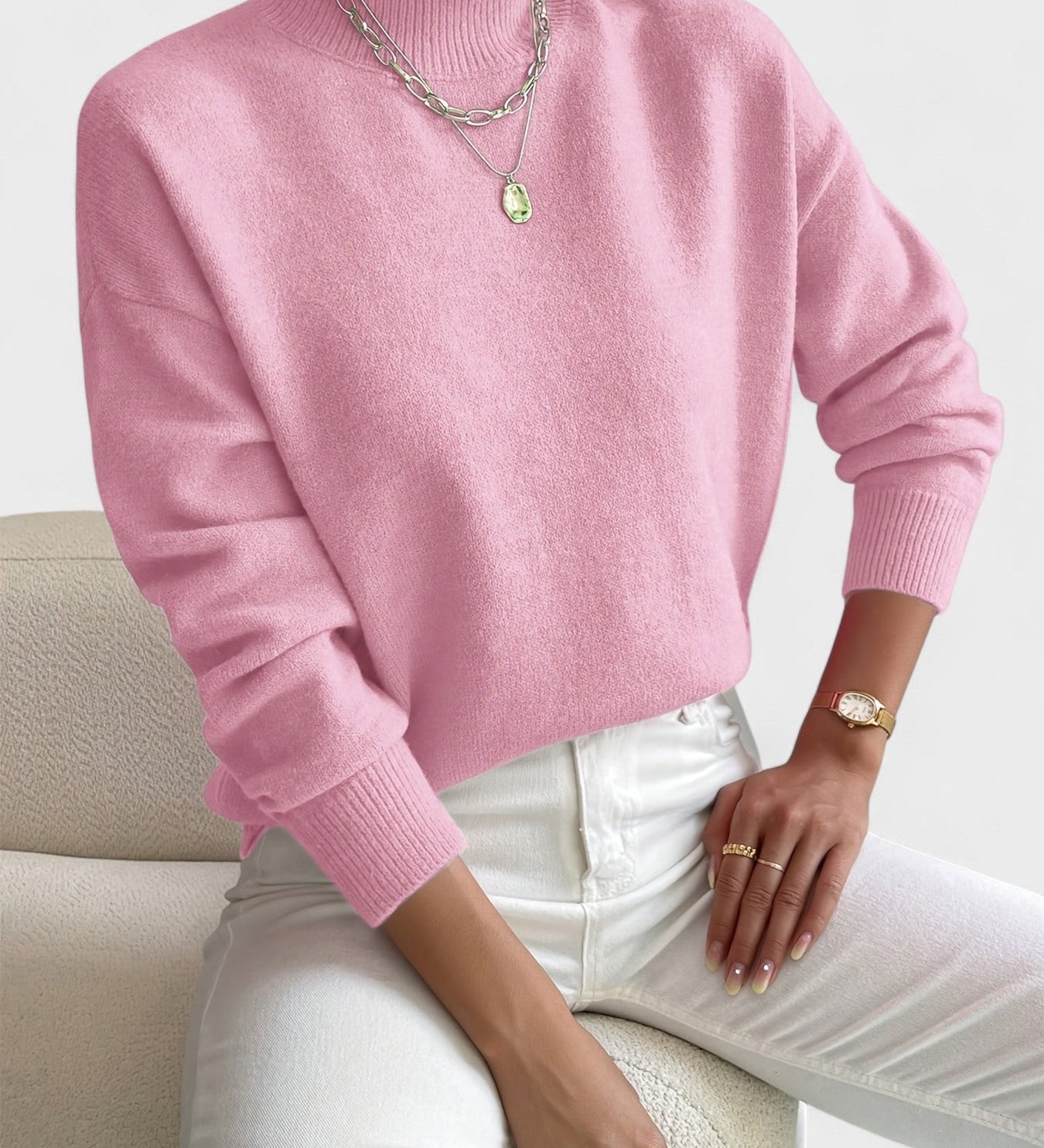Petra™ | Elegante Hoge Hals Trui