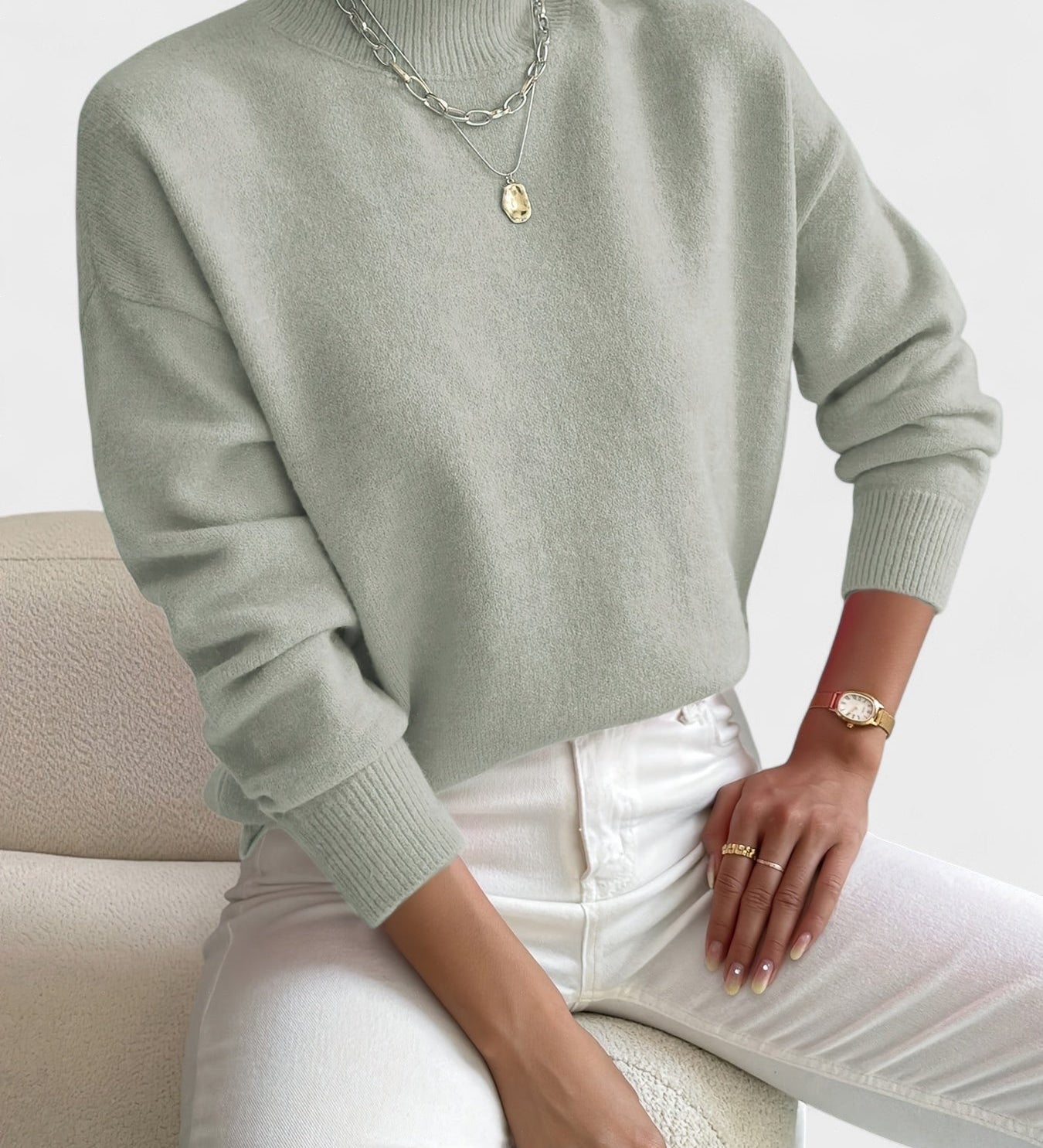 Petra™ | Elegante Hoge Hals Trui