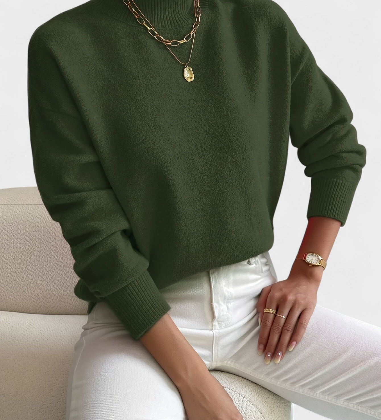 Petra™ | Elegante Hoge Hals Trui