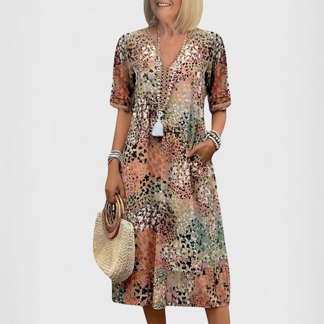 Teresa™ | Elegante Bloemen Boho Jurk