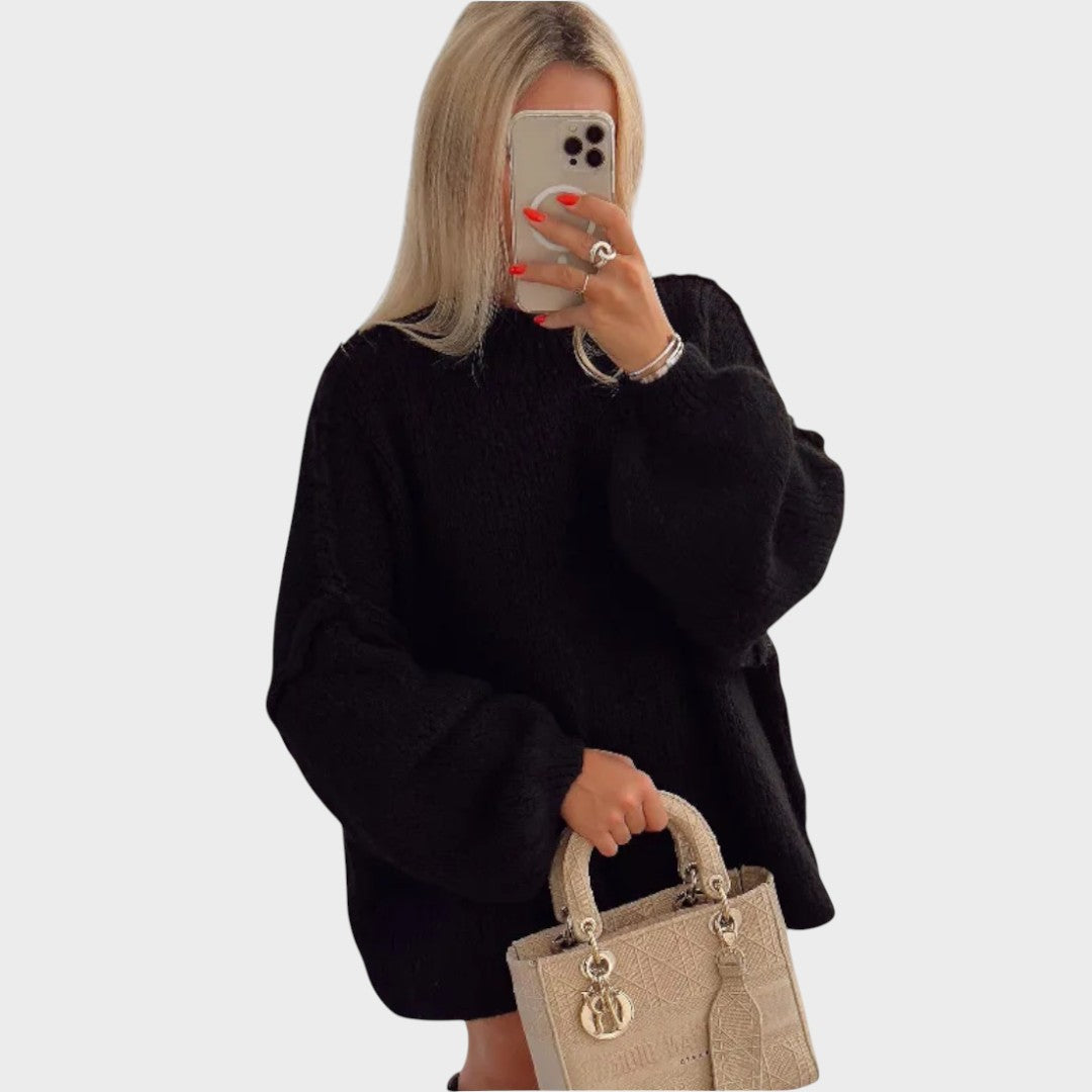 Carly™ | Oversized Gebreide Trui met Ballonmouwen