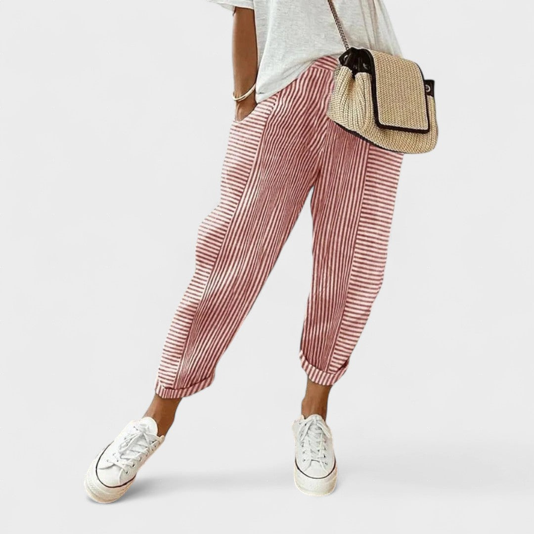 Lucía™ | Stijlvolle Gestreepte Broek