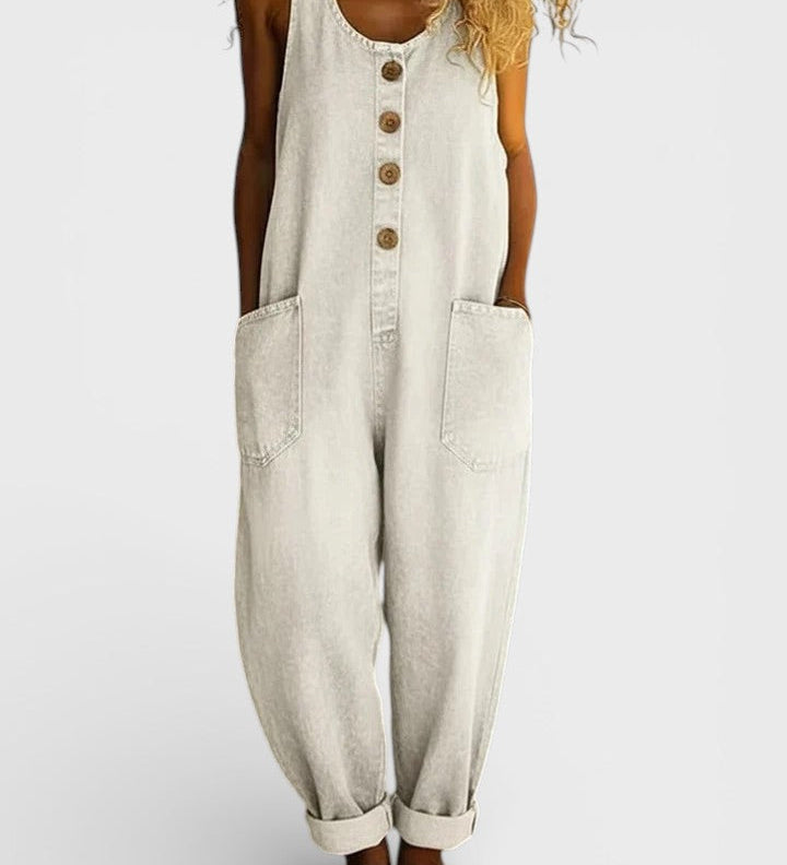 Alba™ | Vintage Denim Jumpsuit
