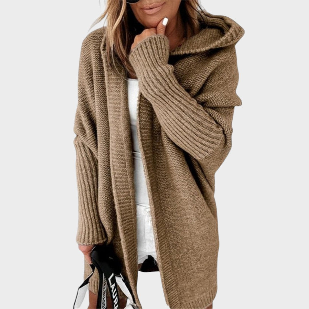 Marcela™ | Oversized Hooded Knit Cardigan